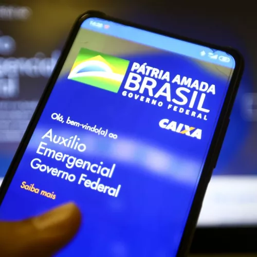 Aplicativo auxílio emergencial do Governo Federal. Foto: Marcelo Camargo/ Agência Brasil