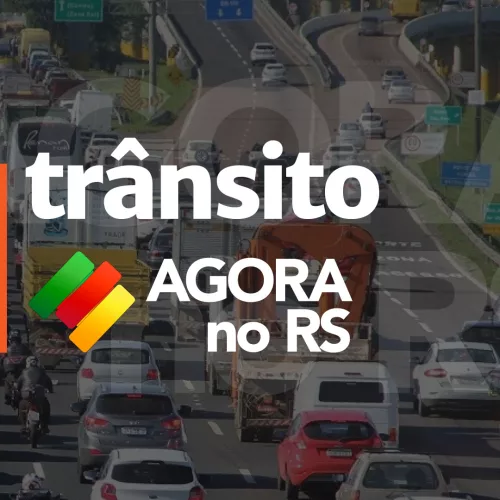 Engavetamento entre veículos causa lentidão na BR-290, em Porto Alegre