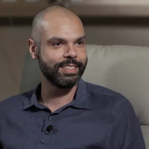 Bruno Covas, em entrevista de 2019. Foto: reprodução / Globo News