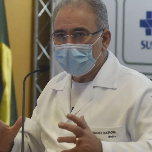 O ministro da saúde, Marcelo Queiroga, fez o comunicado. Foto: Tony Winston/Ministério da Saúde