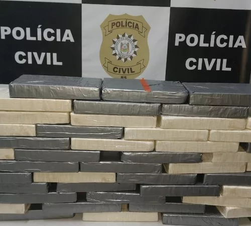 Imagem da droga que foi apreendida. Foto: Divulgação/Polícia Civil 