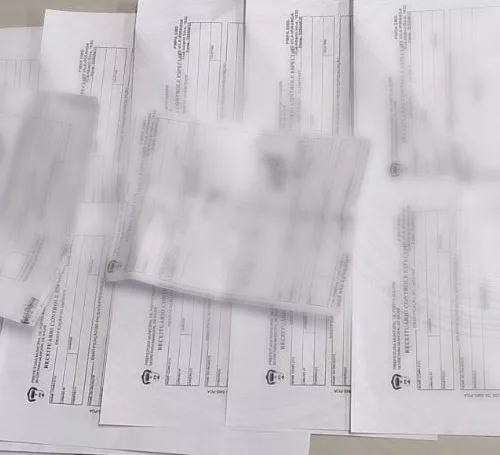 Receitas falsas eram usadas no esquema. Foto: Polícia Civil / Divulgação