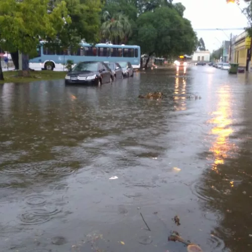 Alagamentos causados pela chuva em Pelotas. Foto: Prefeitura de Pelotas | 02-01-2018
