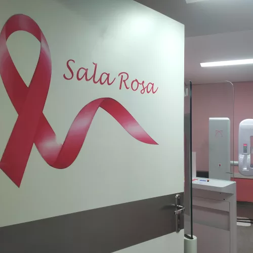 O novo mamógrafo ocupa a Sala Rosa, na área de exames de imagens da instituição. Foto: Letícia Heinzelmann/HNSG