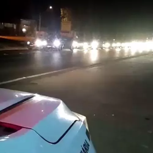 Congestionamento na ERS-040, em Viamão. Foto: CRBM / Divulgação