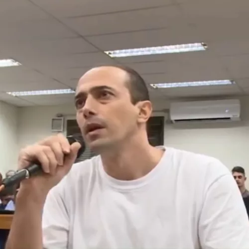 Leandro Boldrini, no julgamento de 2019. Foto: reprodução de vídeo / TJRS