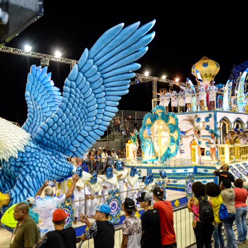 Desfile de Carnaval de Porto Alegre no Complexo do Porto Seco. Foto: Josiele Silva/CMPA