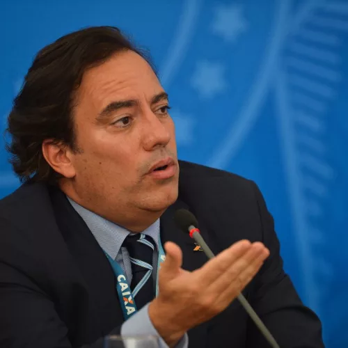 Pedro Guimarães, presidente da Caixa Econômica Federal. Foto: Marcello Casal Jr / Agência Brasil

