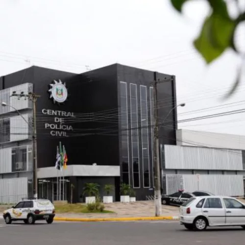 Central de Polícia Civil em Canoas, na região metropolitana. Foto: Prefeitura de Canoas / Divulgação
