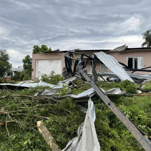 Danos causados pelo temporal em Harmonia. Foto: Prefeitura de Harmonia / Divulgação