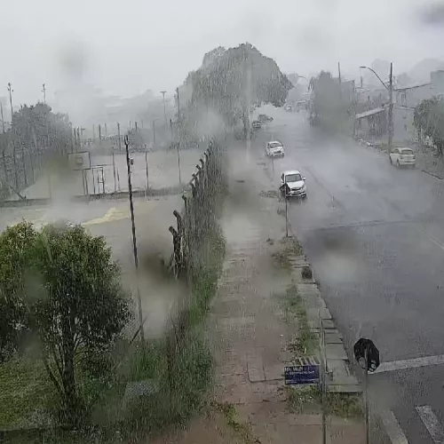 Chuva forte é registrada no bairro Restinga, em Porto Alegre. Foto: CEIC / PMPA / Divulgação