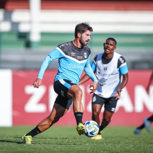 Jogadores do Grêmio realizaram os últimos trabalhos no Rio. Foto: Lucas Uebel/Grêmio 