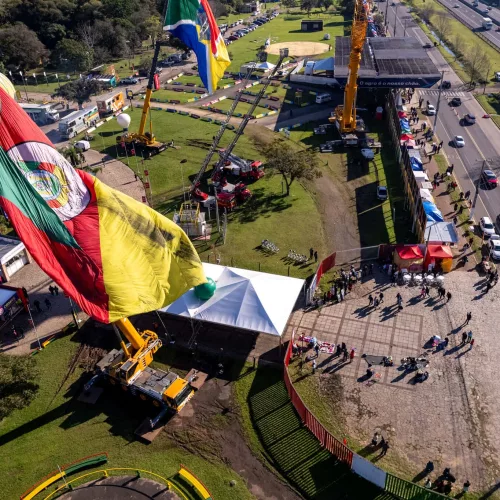 Imagem aérea da Expointer 2023. Foto: Gustavo Mansur/ Palácio Piratini
