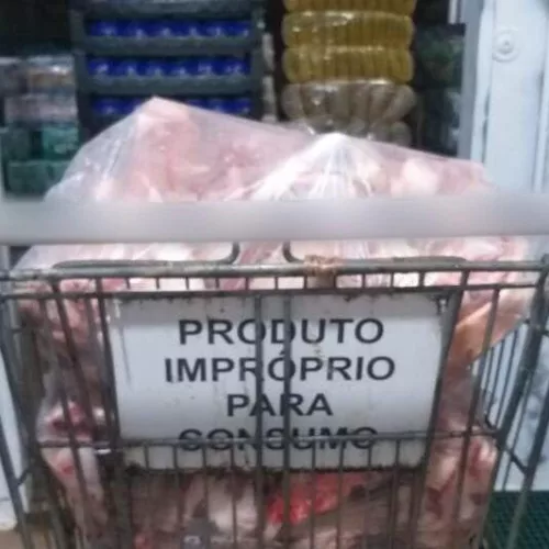 Parte dos alimentos apreendidos em operação na cidade de Giruá. Foto: Divulgação/Ministério Público do Rio Grande do Sul