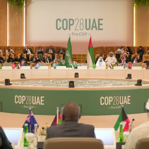 Plenary, Global Stocktake at Pre-COP in Abu Dhabi on Tuesday 31 October 2023.