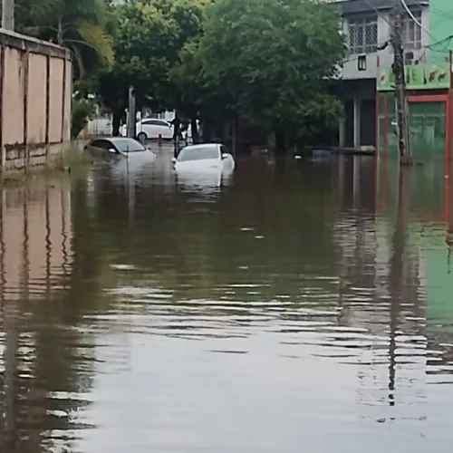 Chuva forte e volumosa atingiu Porto Alegre nesta terça-feira (2). Foto: Fernando de Arruda Pereira/Especial/Agora RS