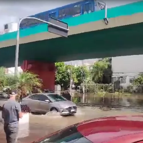 Chuva forte provoca alagamentos em Porto Alegre. Crédito: reprodução de vídeo
